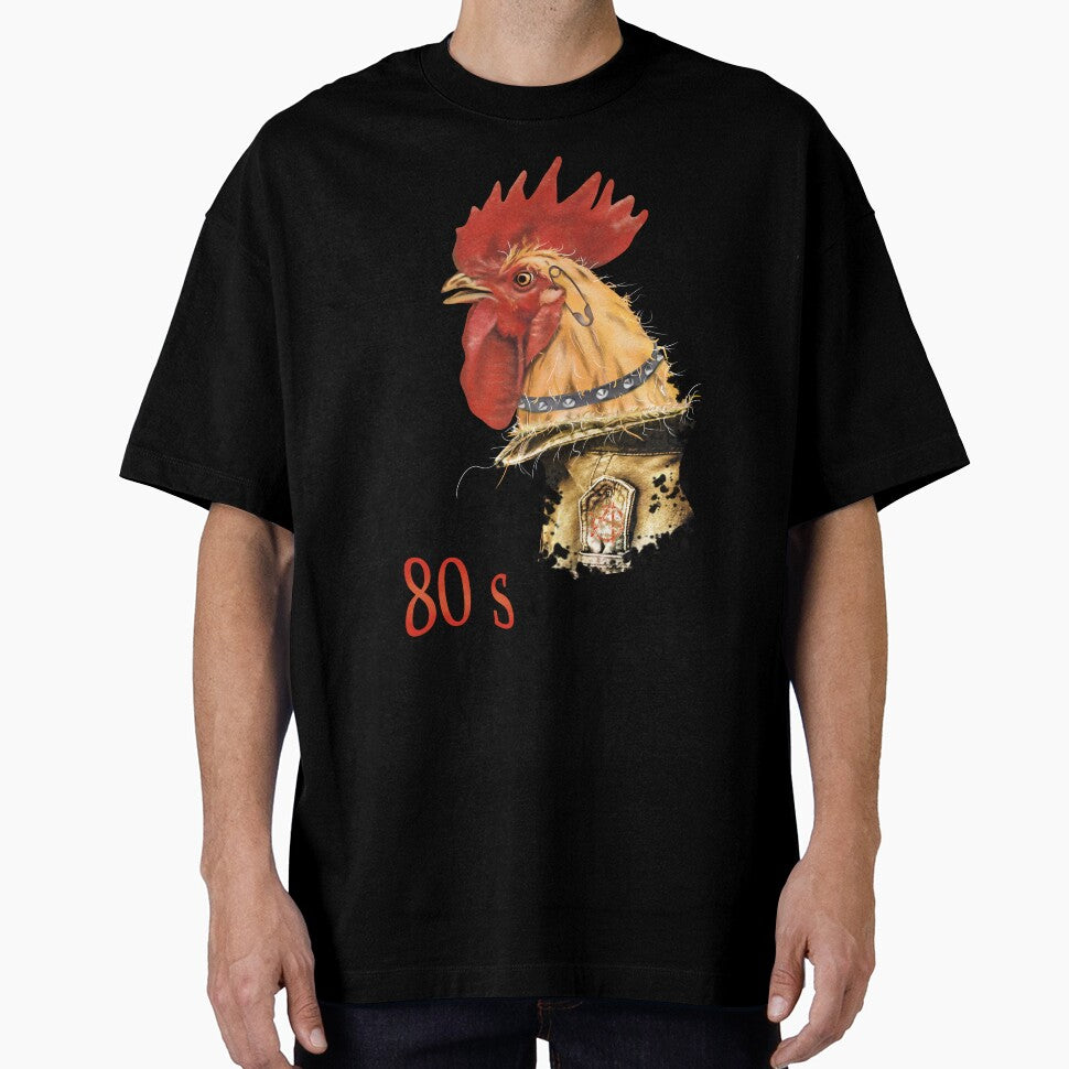 Funny rooster punk rocker - punk by gardentree