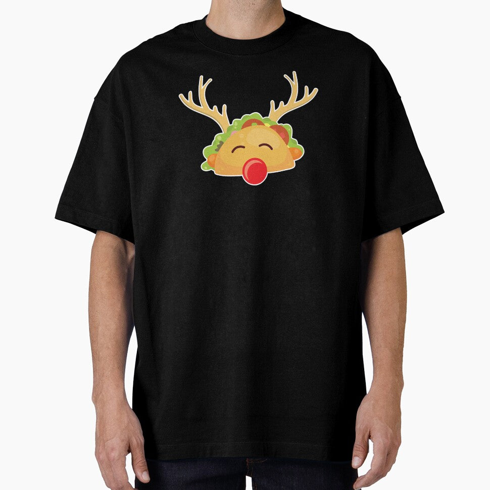 Santa Taco Reindeer Christmas Xmas Holiday Gift by haselshirt