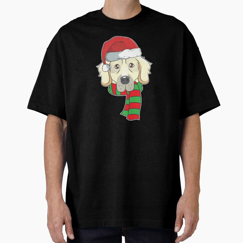 Funny Christmas Dog Xmas Santa  Golden Retriever Holiday Gift by haselshirt