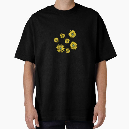 Y2K neon yellow daisy flowers sticker- cyberpunk flowers by Aesthetica-1