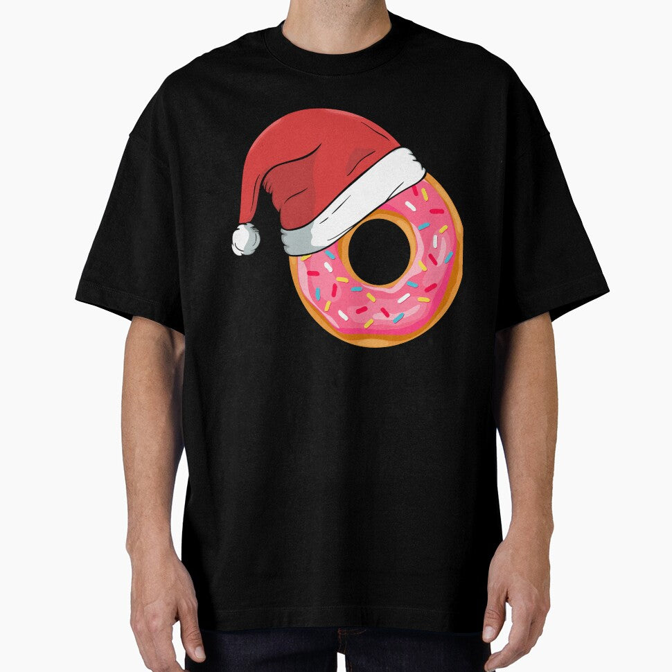 Funny Donuts Santa Claus Christmas Xmas Holiday T-shirts Tee Gift by mrsmitful