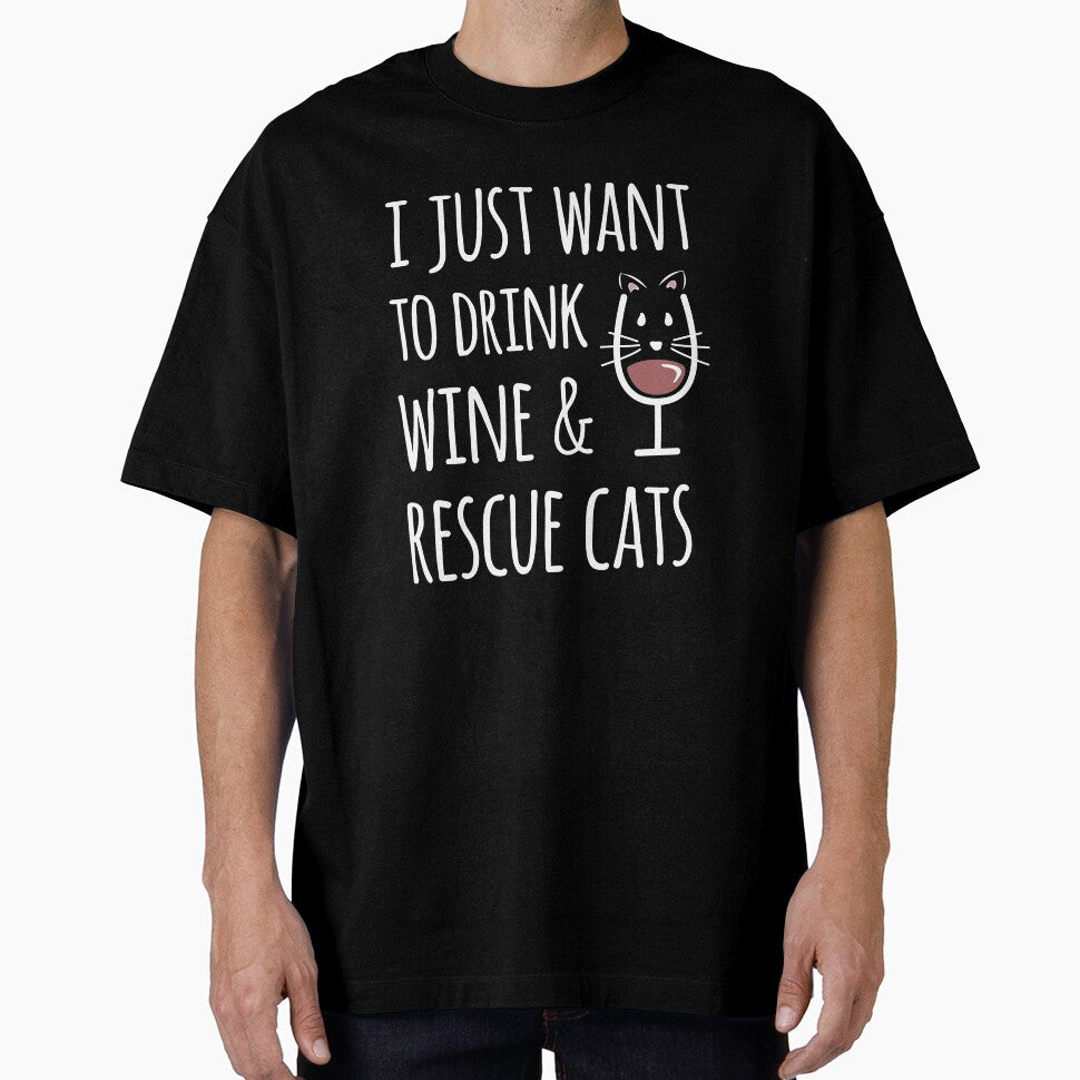Cat Wine Lover Adopt Rescue Cats Gift for Crazy Cat Lady by djpraxis