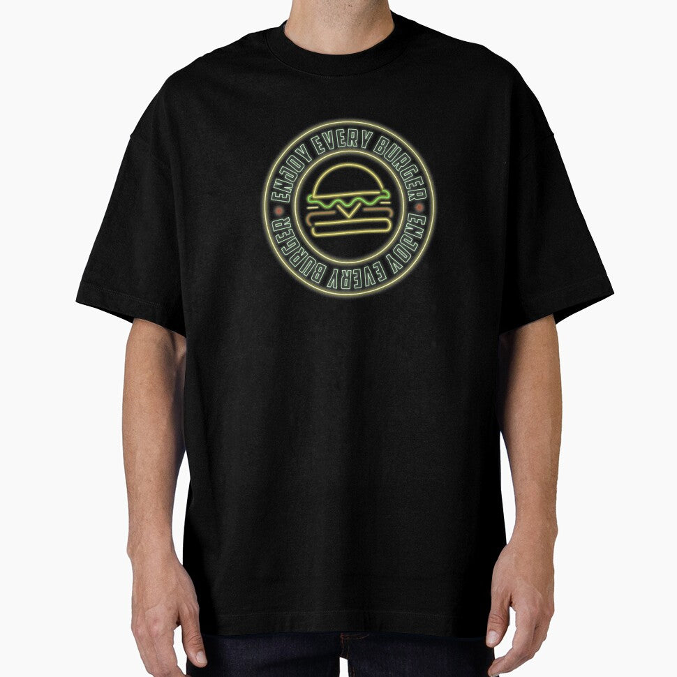Enjoy Every Burger - Neon design by felixpauli