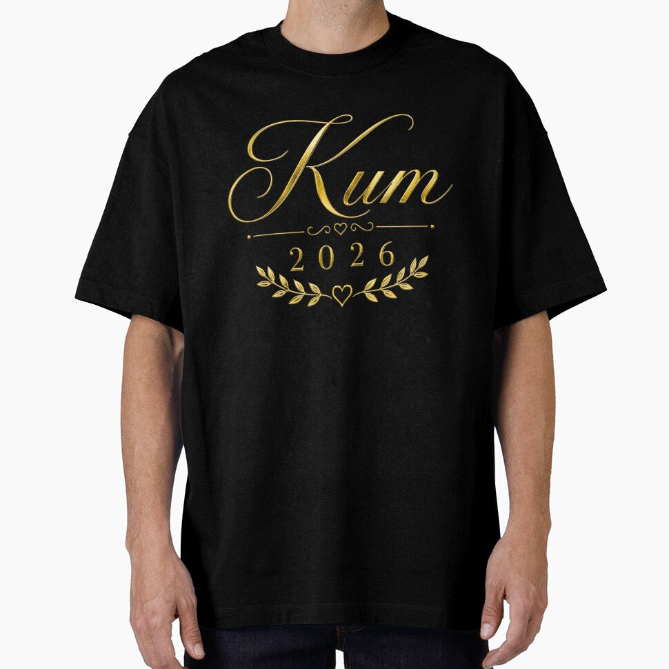 Elegantni zlatni logo “Kum 2026/ Elegant gold logo by CroatianvShop