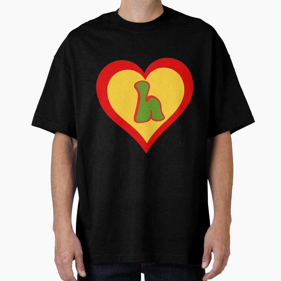 Heart in multicolor design with h in centre... by anidiots-studio