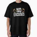 No Excuses Gym Motivation Shirt – Barbell Workout Fitness Discipline Design by EvolusionPro