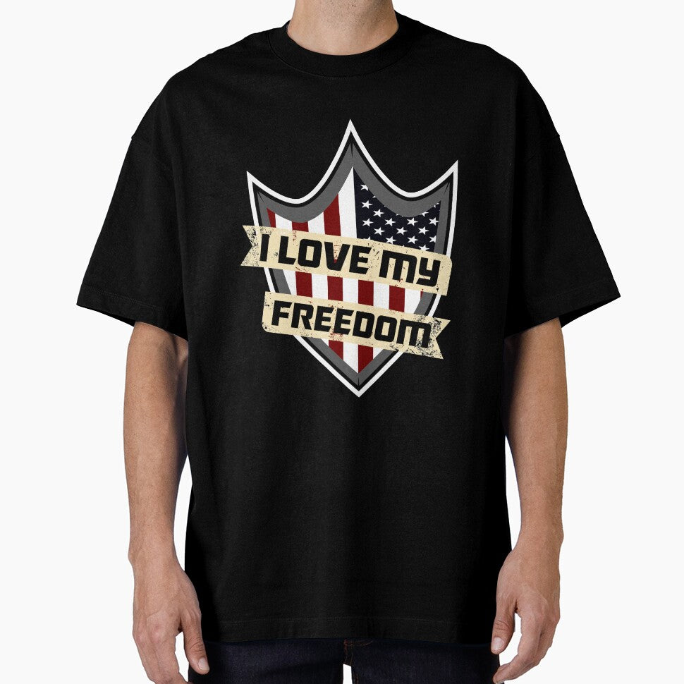 I Love My Freedom T-Shirt for Men and Women by AllStarMerch