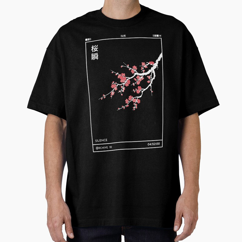 Sakura Moment 桜瞬 | Cherry Blossom Shirt | Japanese Sakura Flower Design by Cats&Kanji
