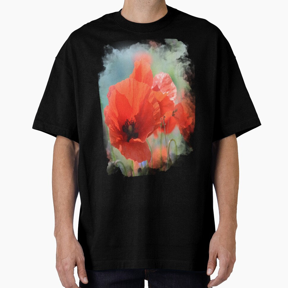 Colorful Poppy Floral Graphic by Paula Helit