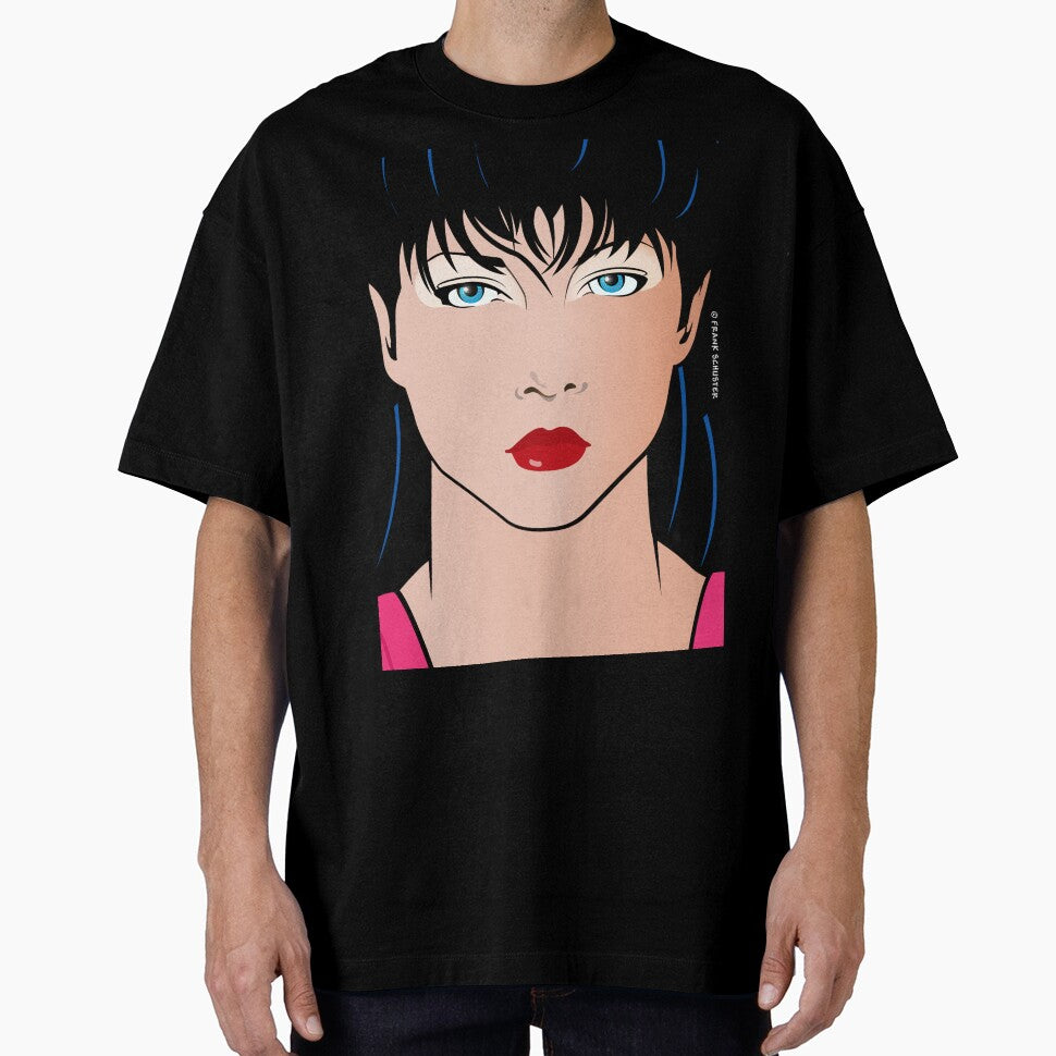 Pop Art Illustration of Beautiful Woman Amber Pop Art Girl by Frank Schuster