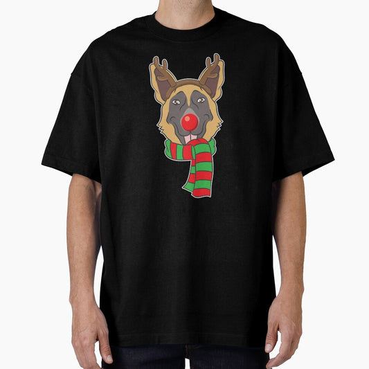 Funny Christmas Dog Xmas Reindeer German Shepherd Holiday Gift by haselshirt