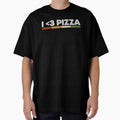 I <3 Pizza, Retro Pizza Lover Graphic Tee - Pizza Is Love by fooderiffic