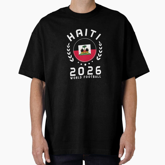 World Cup 2026 Haiti Football Fan Haitian Supporter T-Shirt_84687246 by Alexia Faye