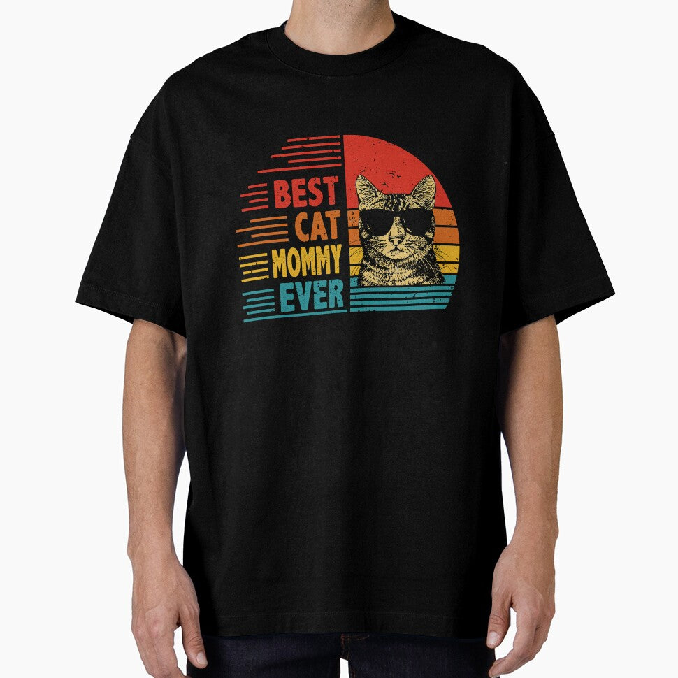 Vintage Retro Best Cat Mommy Ever Funny Cat Lover Mother's Day Gift by EdwinaEmmanoiCo