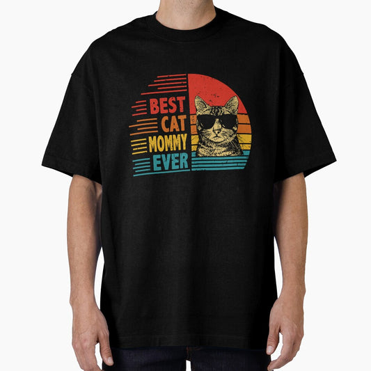 Vintage Retro Best Cat Mommy Ever Funny Cat Lover Mother's Day Gift by EdwinaEmmanoiCo