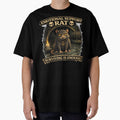 Emotional Support Rat – Surviving Is Enough Dark Gothic Rat T-Shirt by MoodMinistry