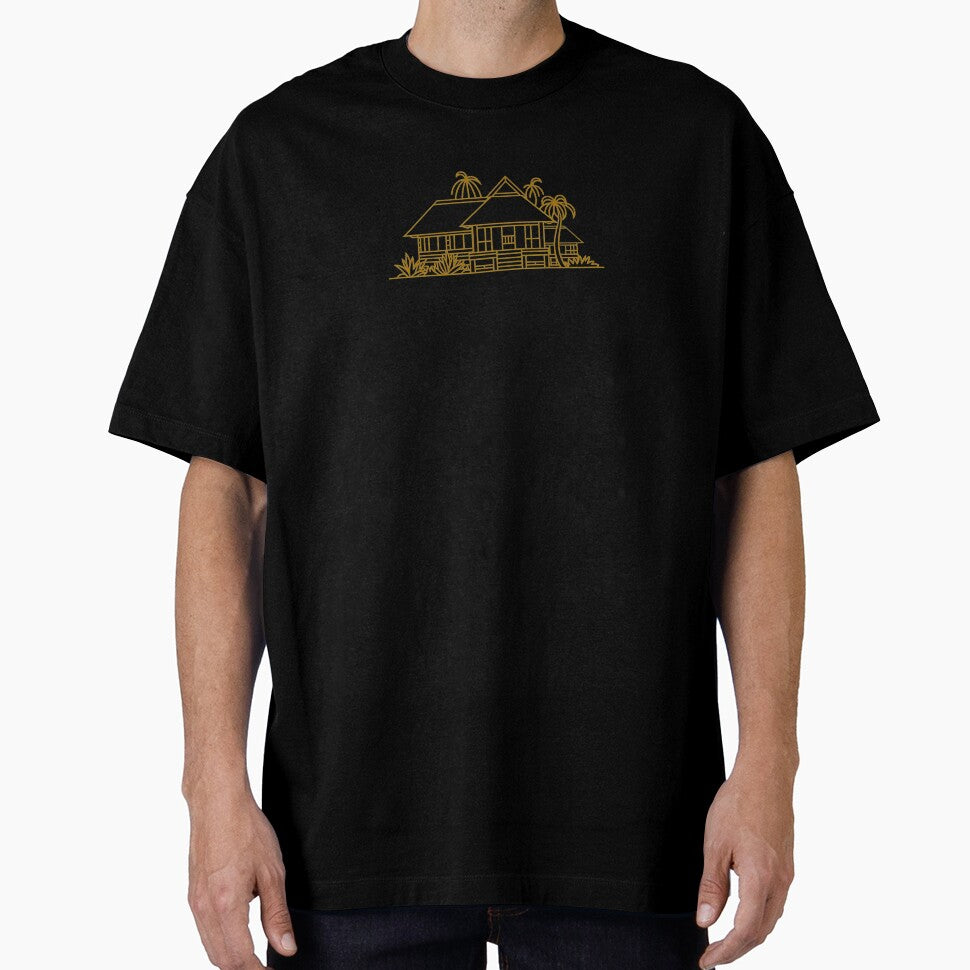 Traditional Indonesian House Silhouette – Minimalist Nusantara Heritage Design by maseno