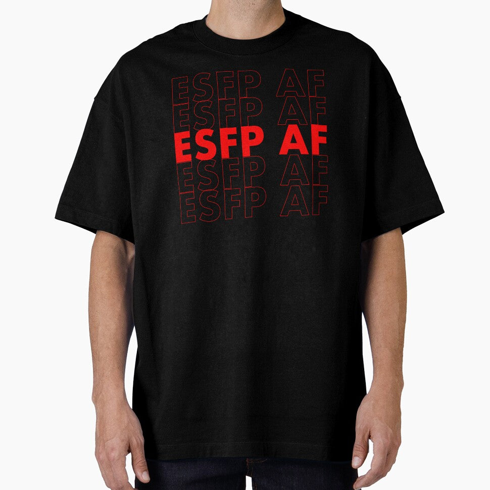 ESFP AF Red Personality MBTI Funny Shirt by FanaticTee