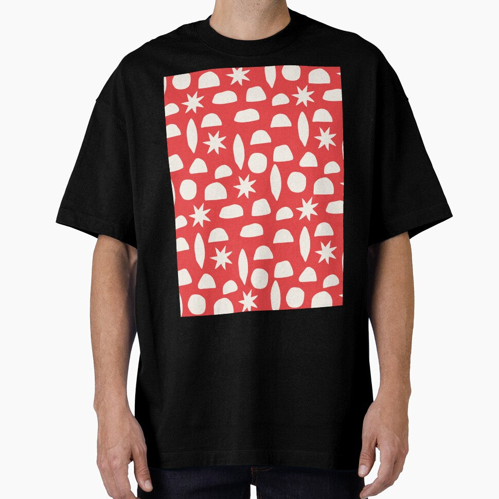 BOHO HENRI MATISSE CHARCOAL VINTAGE RED by blomastudios