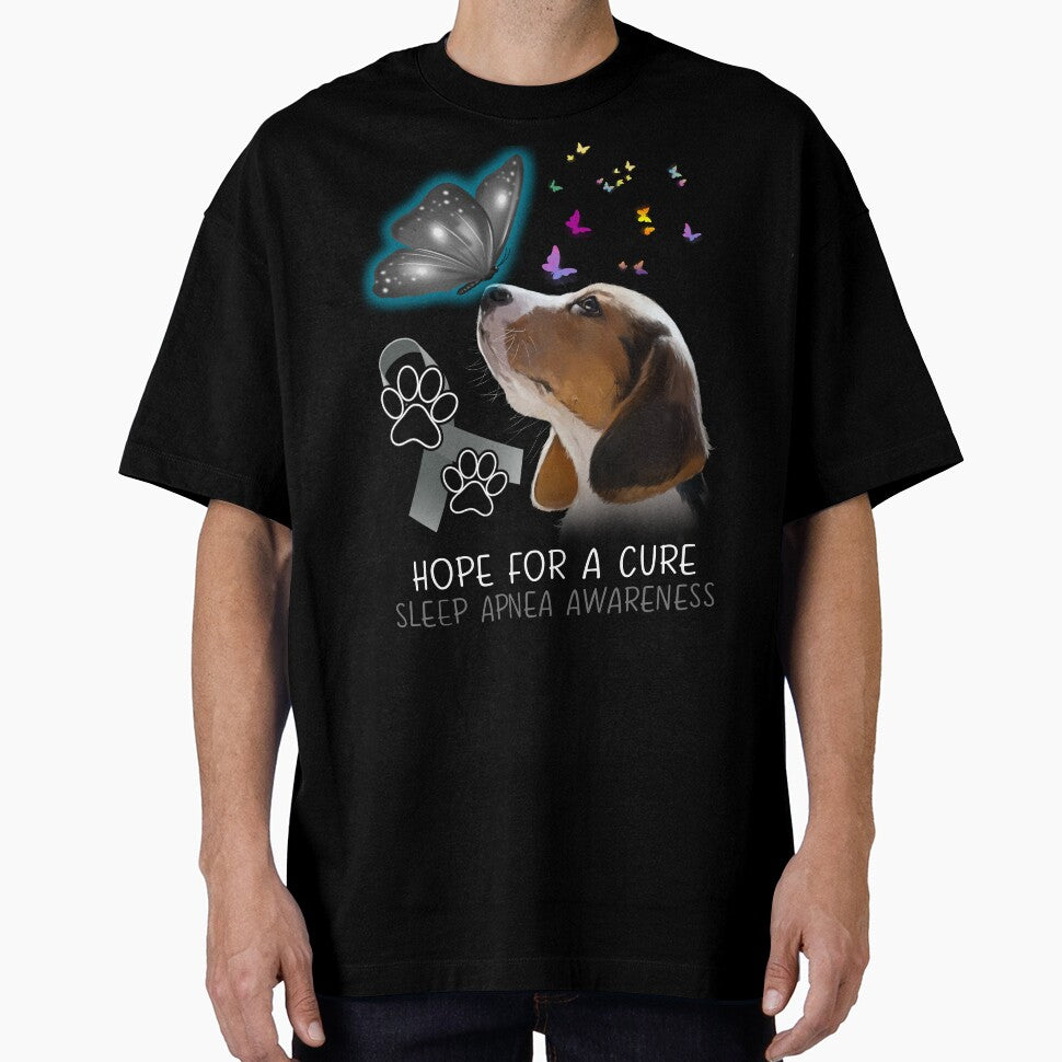Beagle Hope For A Cure Sleep Apnea Awareness by Grooffos