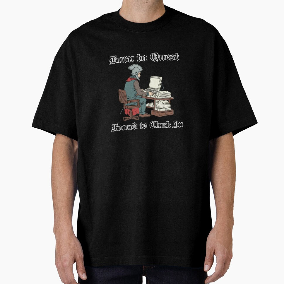 Born to Quest, Forced to Clock In – Office Humor for RPG & Fantasy Lovers by 9morethan9®