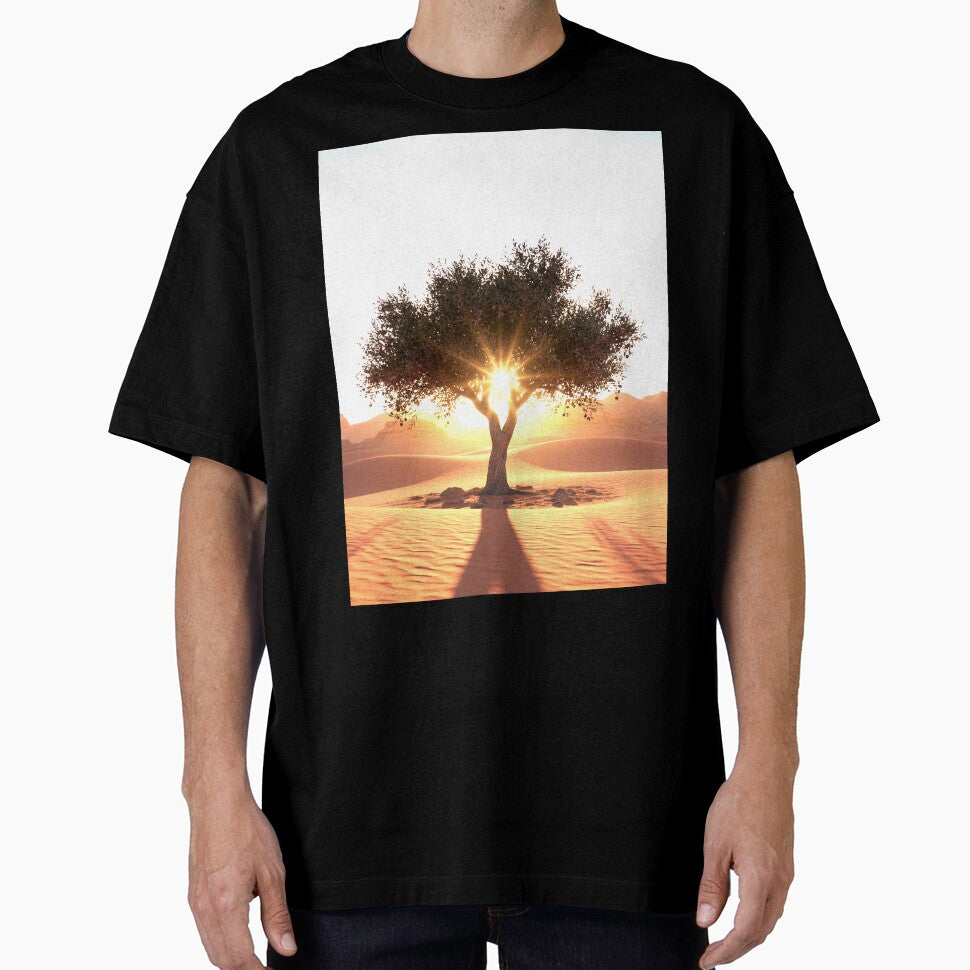 The Rising Sun and the Desert Olive Tree by MariaTheExpert