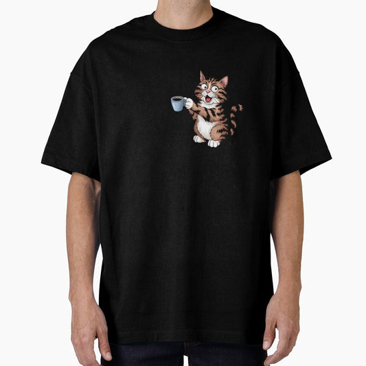 Feline over everything,  Cat coffee Lover, Cute Cat humor, cat lover, cat mom, cat dad, cat family by johnnie2749