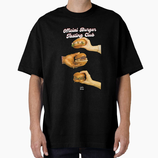 Official Burger Tasting Club – Funny Foodie Friends Design for Burger Lovers by smolburndesign