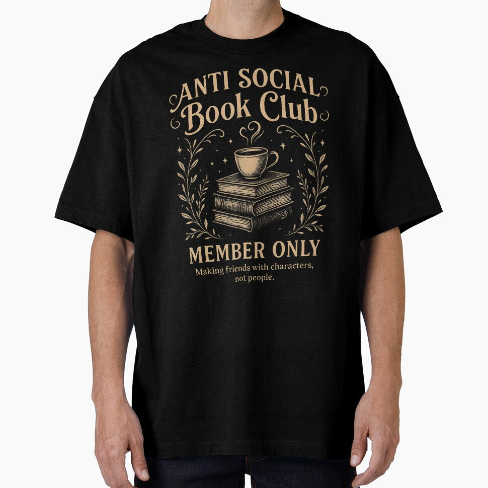 Anti Social Book Club Introvert Book Lover Literary by MariaEdna1