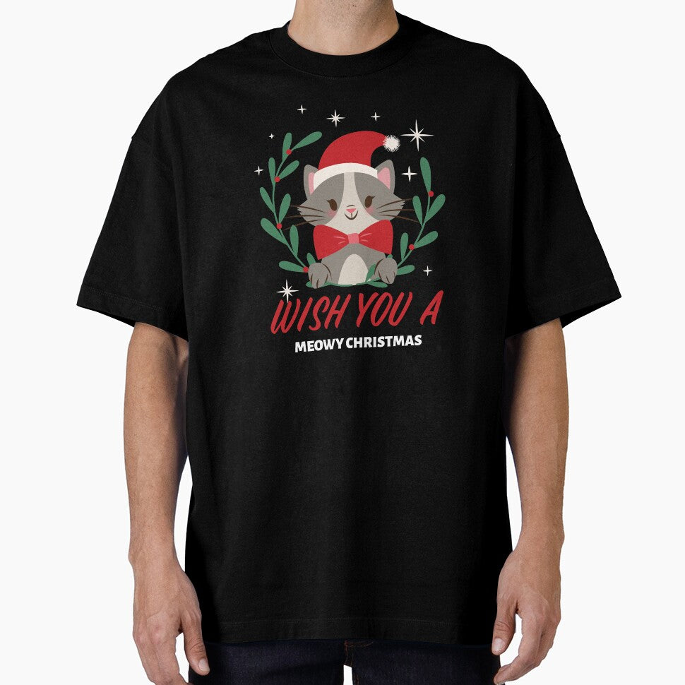 Wish u a Meowy Christmas Cat lover Christmas, Cat Christmas by Happy-PrintZ