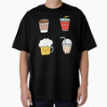 Cute Kawaii Drinks - Kawaii Coffee, Kawaii Milk, Kawaii Beer, Kawaii Soft Drink (Set of 4) by OFMdesigns