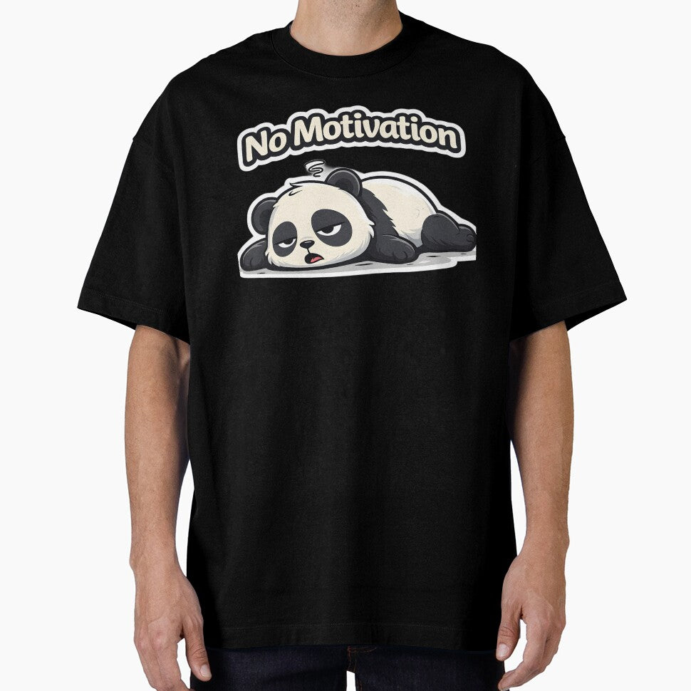 No Motivation Panda | Cute Lazy Panda Sticker by TheLazyVibe