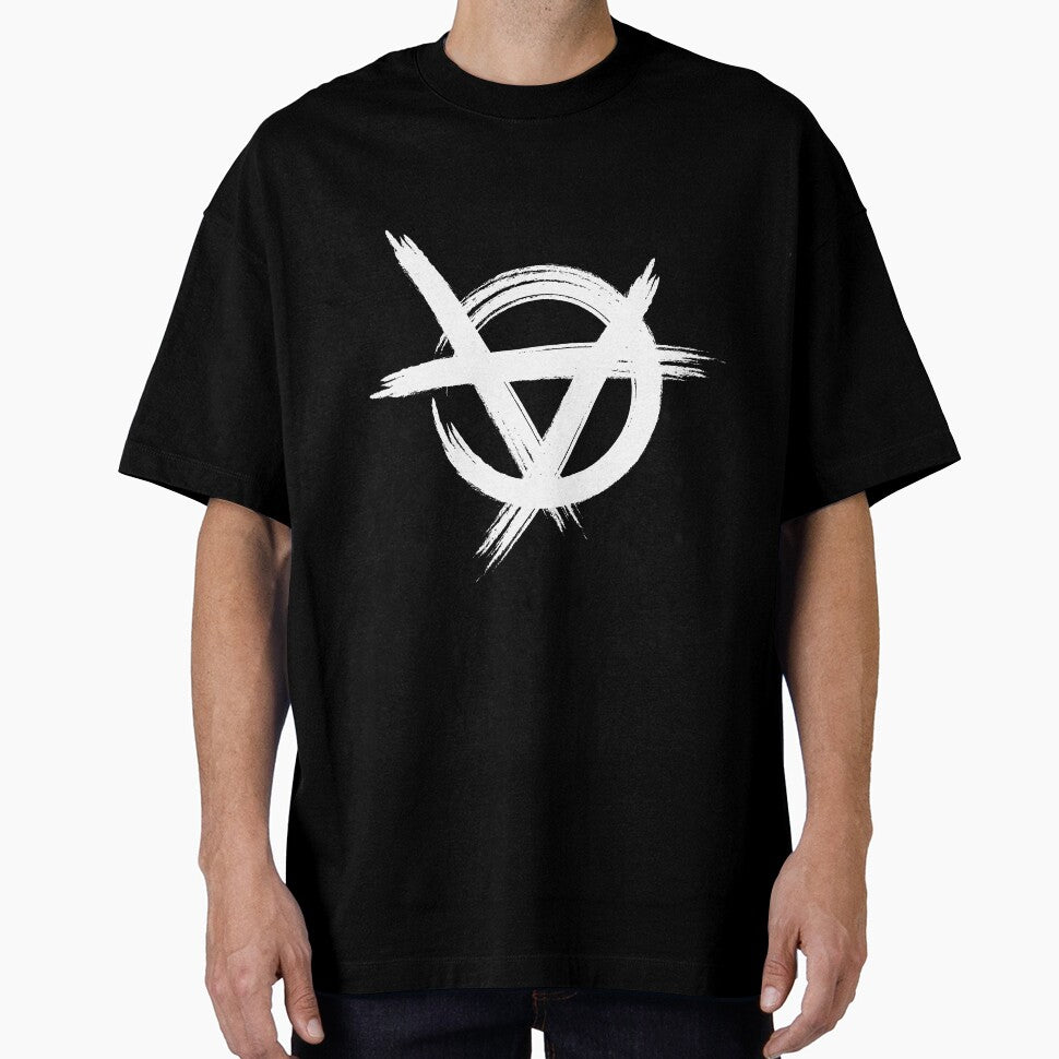 Anarchy Symbol White inspired by Vetements by MadeInR