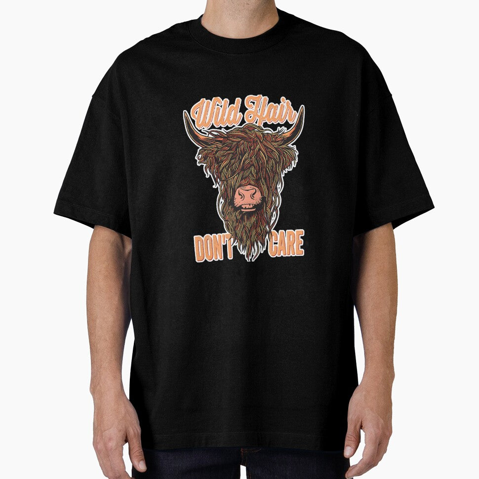 Highland Cow Lover Funny Wild Hair by SkyCloudBlue