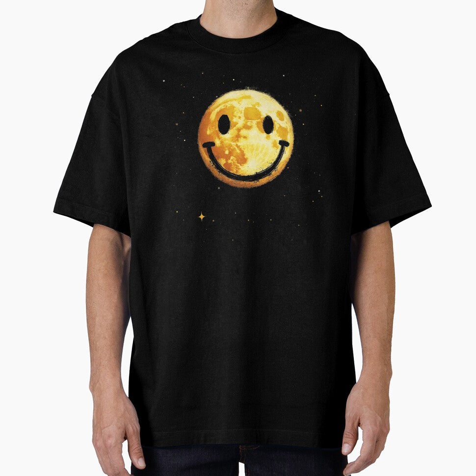 Full moon smiley face by Inklivion