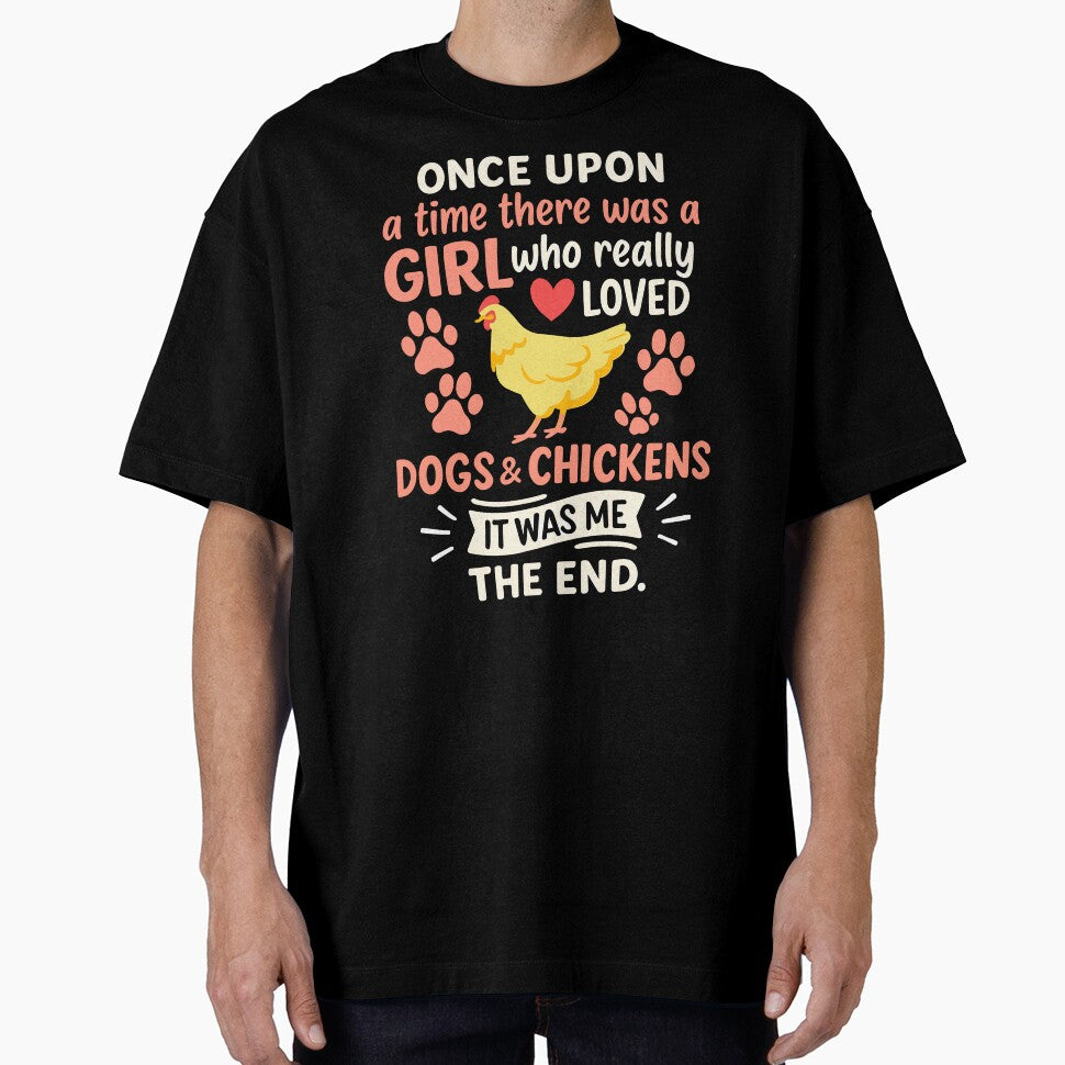 Girl Who Loved Funny Dogs And Chickens Lover Farmer by Bovtique
