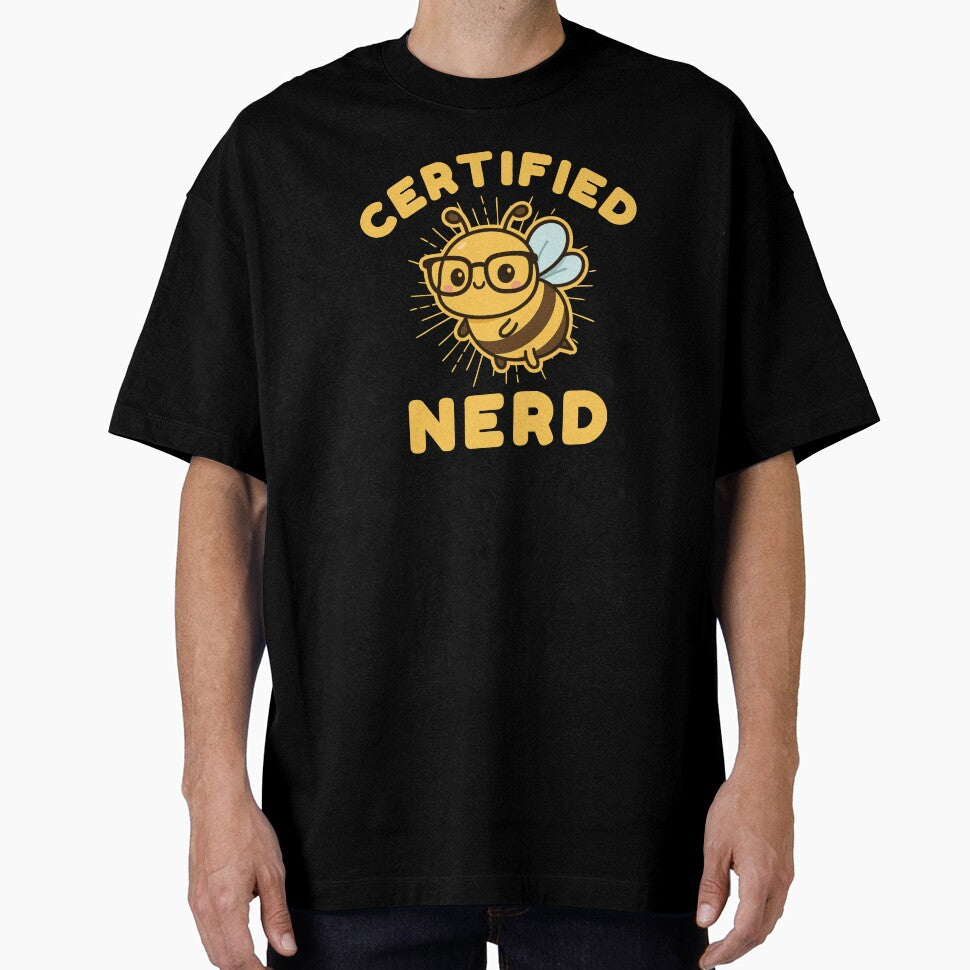 Certified Nerd – Cute Geeky Bee by TeesByAitch