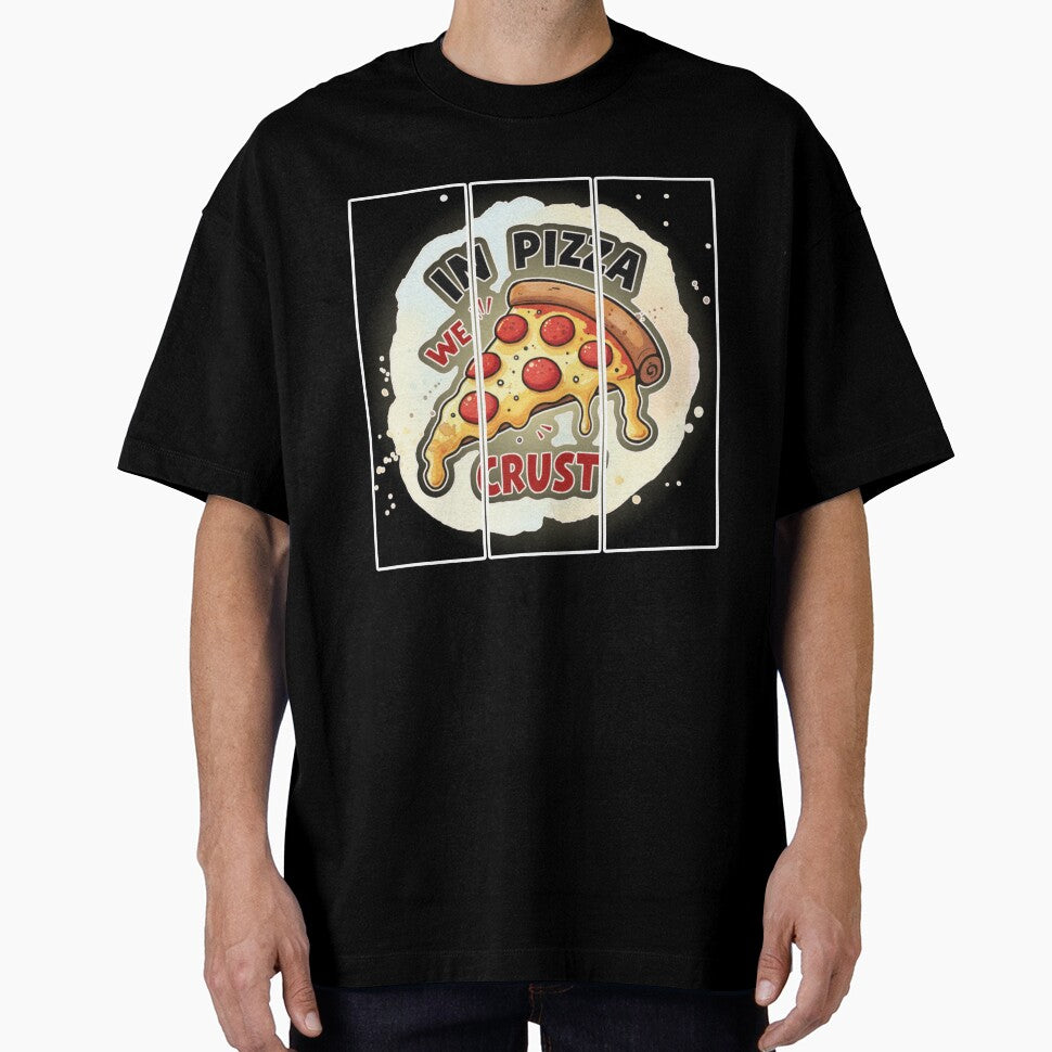 Funny Foodie Design- Cheesy Pizza Slice Illustration - Pepperoni Pizza by PriyaMagic