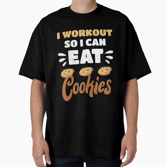 Junk Food I Workout So I Can Eat Cookies Funny Foodie by MagicSD Designs
