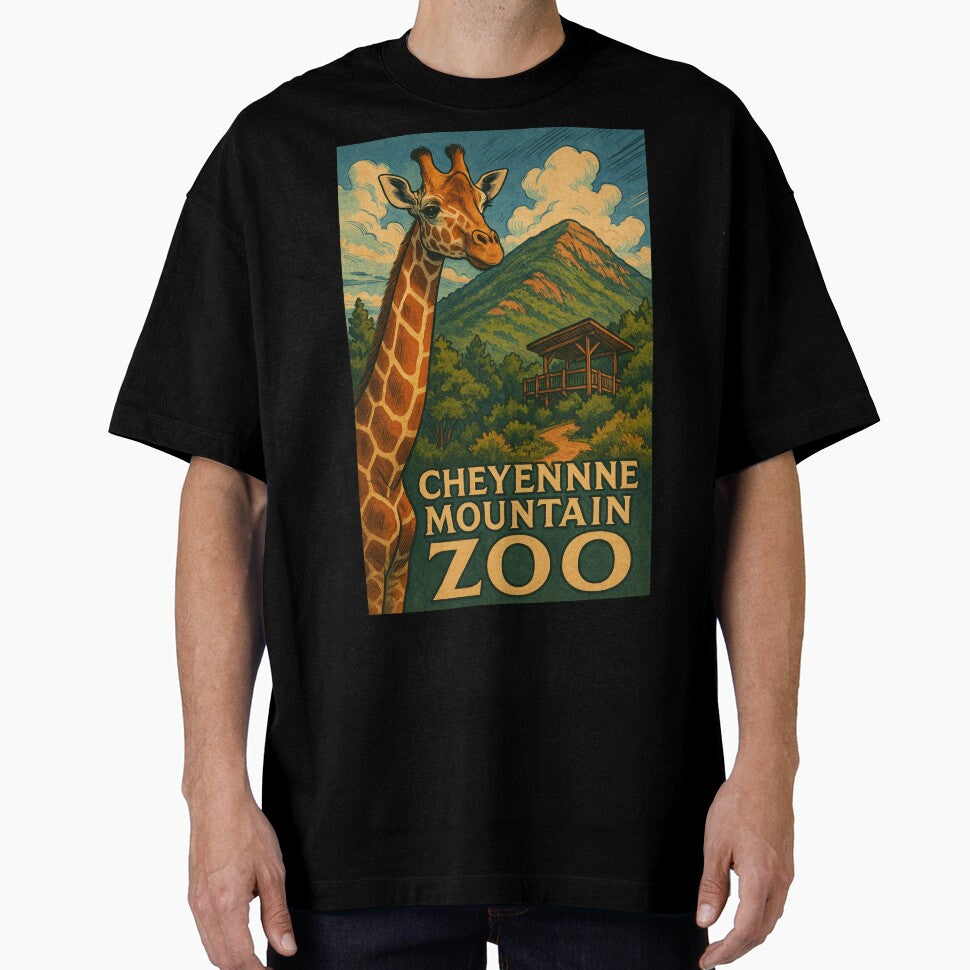Cheyenne Mountain Zoo Giraffe and Overlook Pavilion Scene by Aryabek
