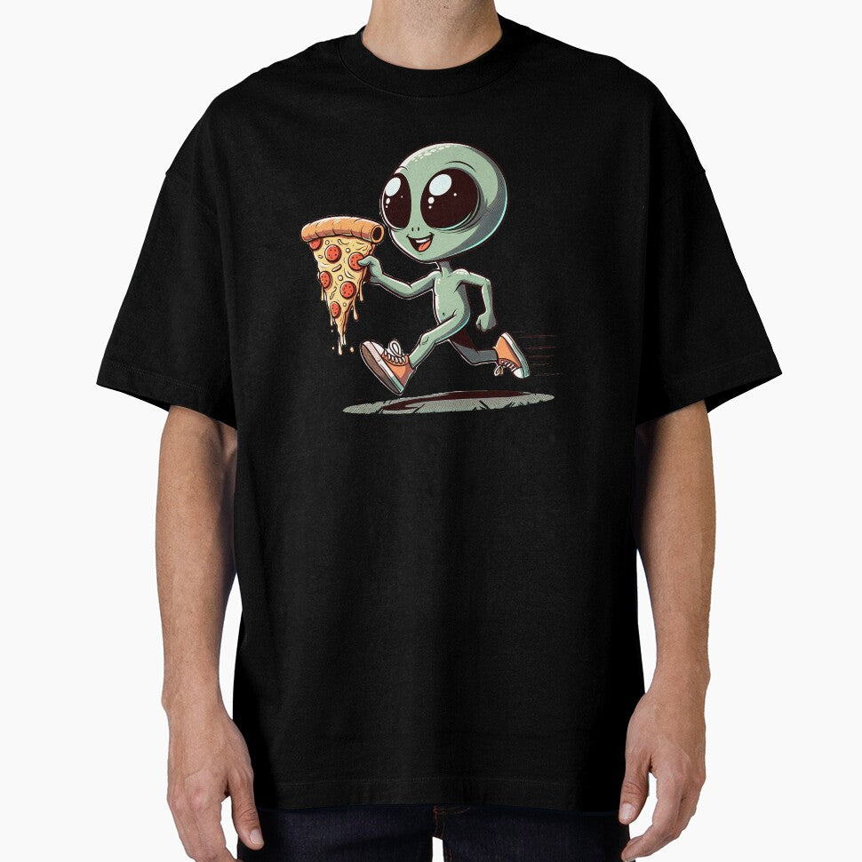 Funny Alien Pizza Lover by Logiamerch