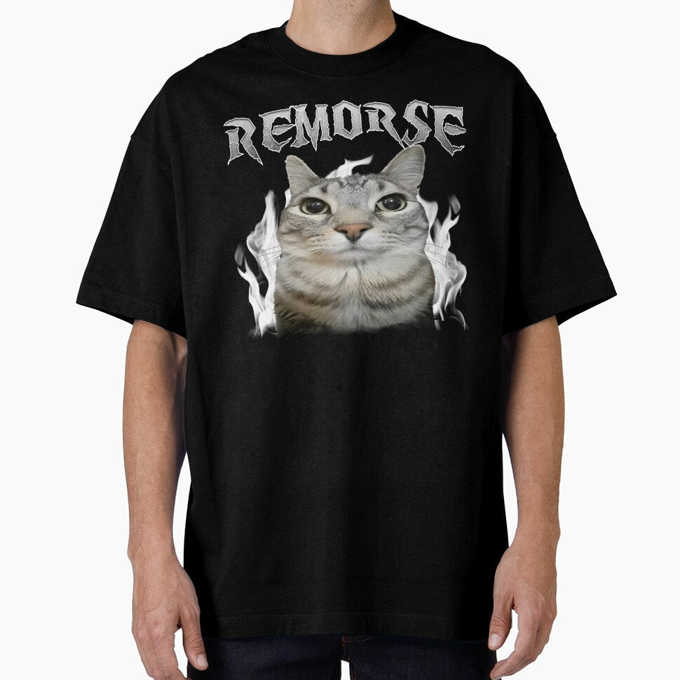 Remorse Funny Staring Cat by MemishDesign