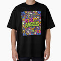 Street Angels: Vibrant Urban Graffiti Doodle Pattern with Boombox and Halo by VibranPalette