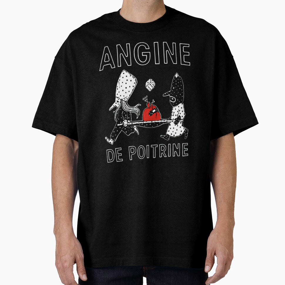 Angine De Poitrine Dark Humor Medical Illustration Design by GladnessPrints