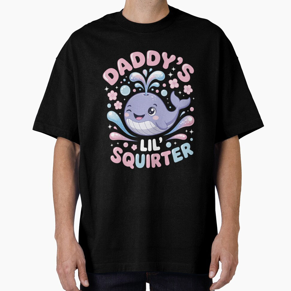 Daddy’s Lil Squirter Whale and Rainbow Design by LUCKYJEFFREY
