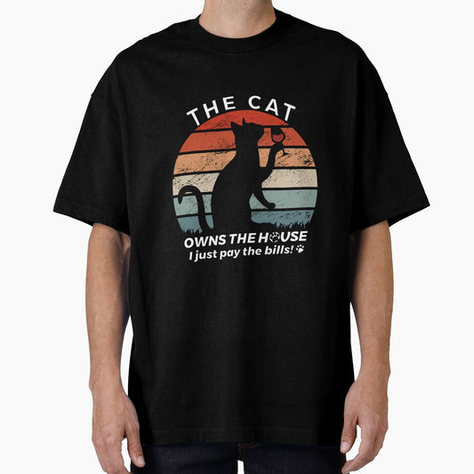 The Cat Owns the house i just pay the bills Funny T-shirt, gift for moms, cat lovers, funny cat tee Classic T-Shirt by PlusPlayStore