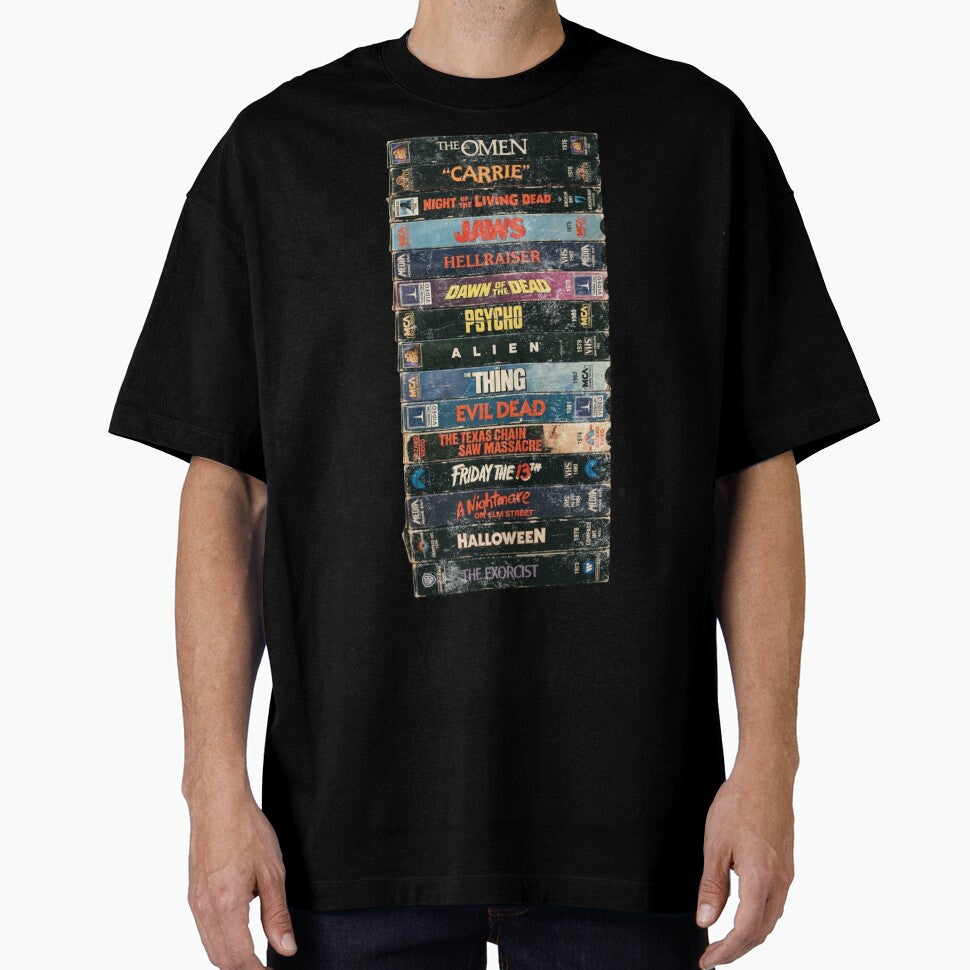 Horror Movie VHS Stack by codeEapparel