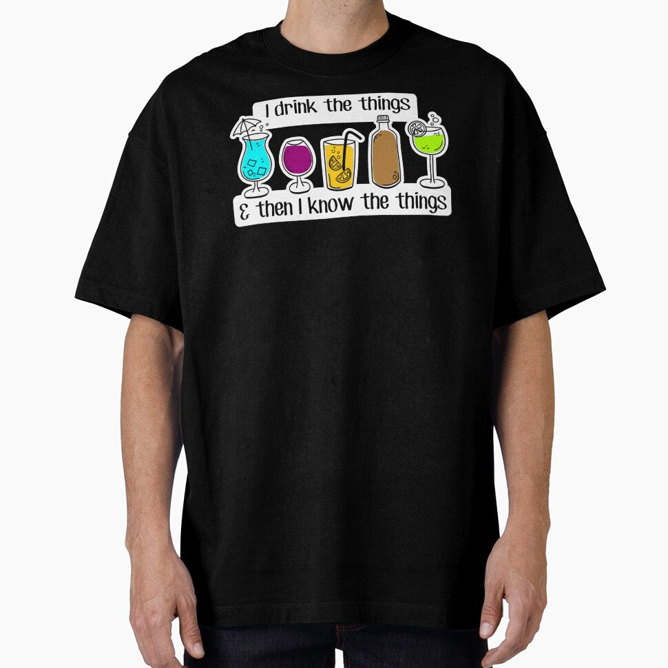 FUNNY cocktail lovers - I DRINK and know THINGS - beer drinkers PARTY TIME - social drinker by originalsusie