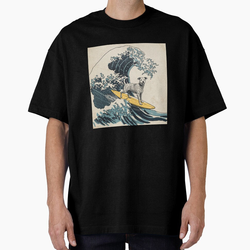 The Great Wave Dog Rider Surf by SOUFIANE1991