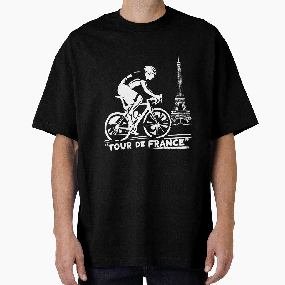 Cycling In Paris Eiffel Tower Silhouette | Limited Edition by ThomasTarpennin